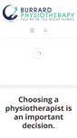 Mobile Screenshot of burrardphysiotherapy.com