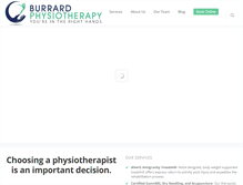 Tablet Screenshot of burrardphysiotherapy.com